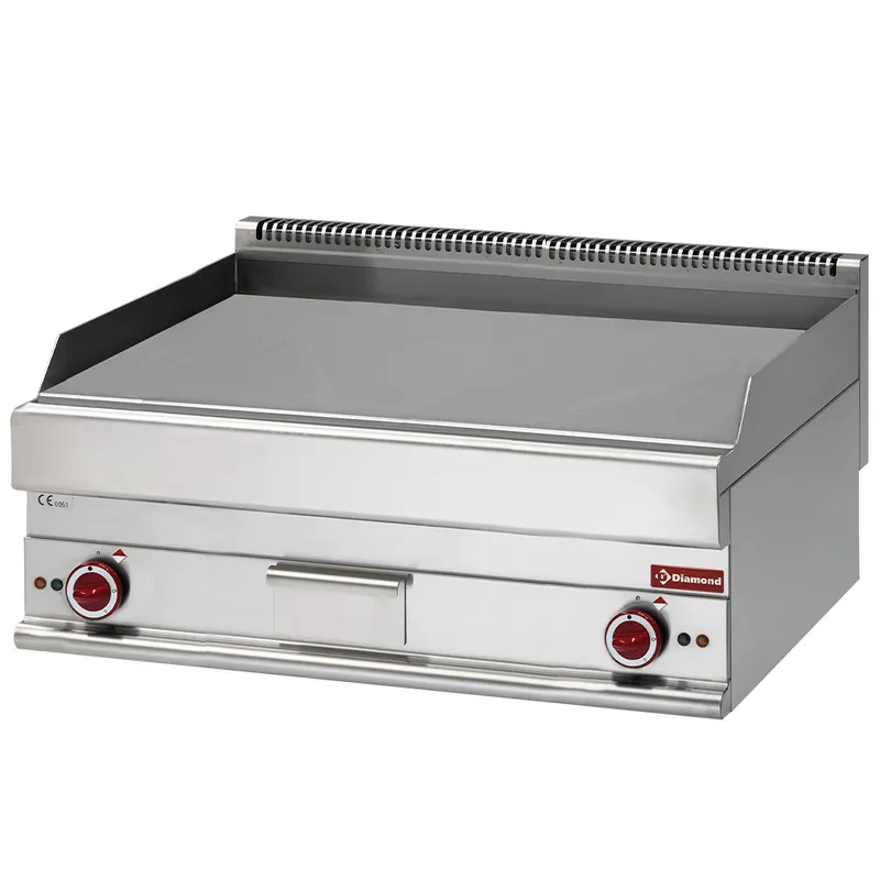 Finale Uitverkoop Elektrische bakplaat verchroomd - Glad 1000x650x(h)380mm - 230V
