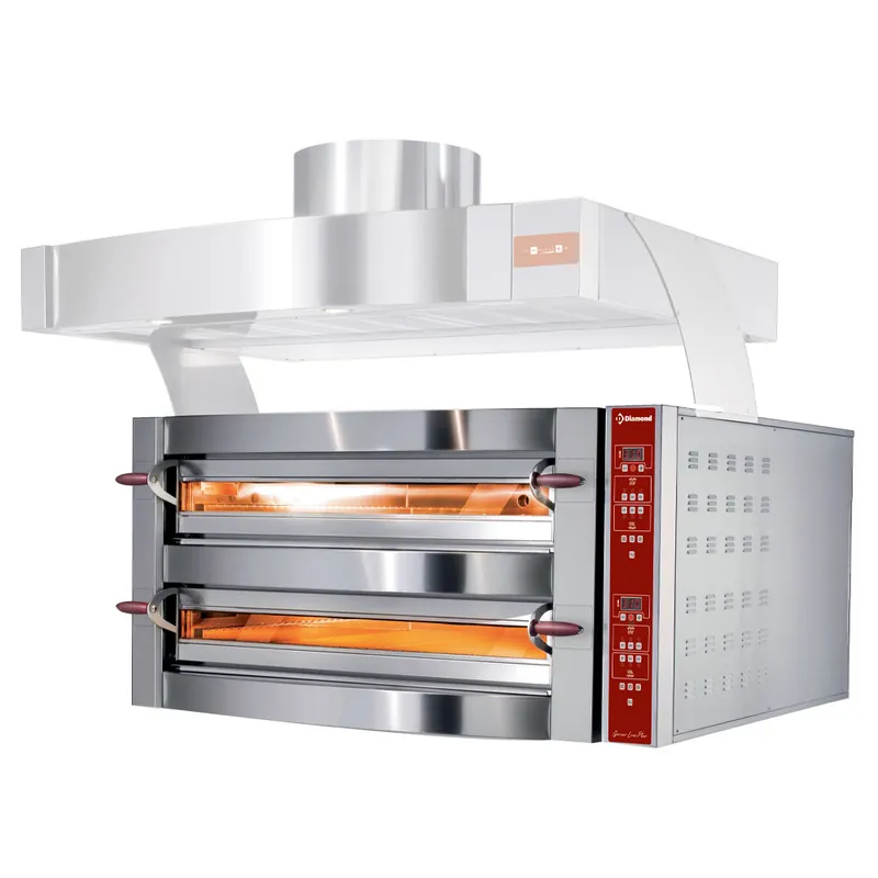 Pizzaoven 2 kamers - 2x 6 pizza's Ø350mm - 230V Hete Deal