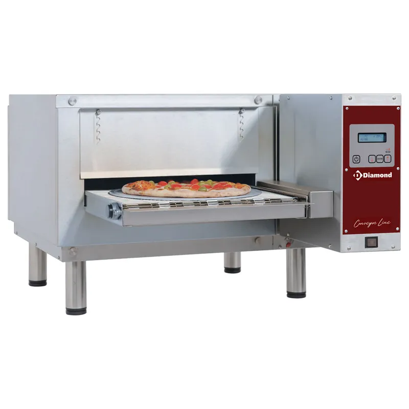 Elektrische tunnel-oven breedte 400mm - Geventileerd - 400V Express Levering