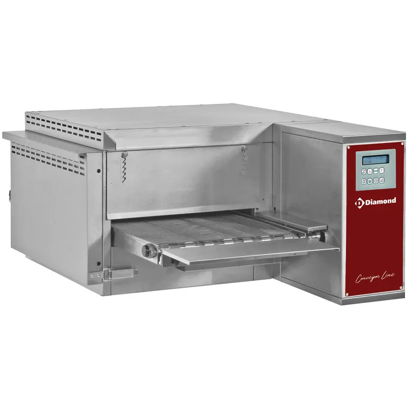 Op = Op Elektrische tunnel-oven breedte 400mm - Geventileerd