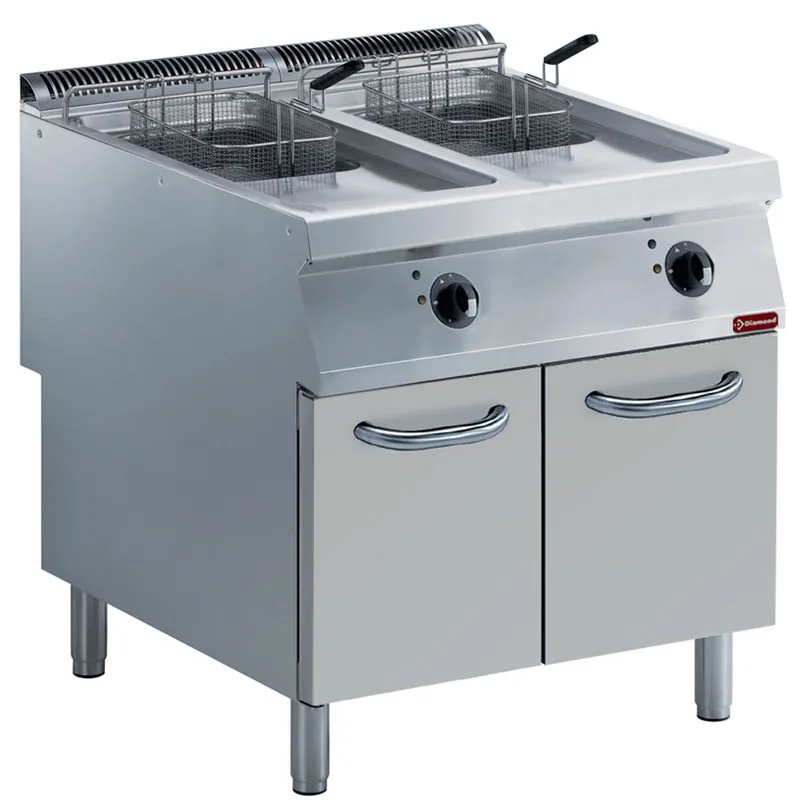 Beperkte Voorraad Elektrische friteuse 2x15L - Gesloten kast - 20kW/230V