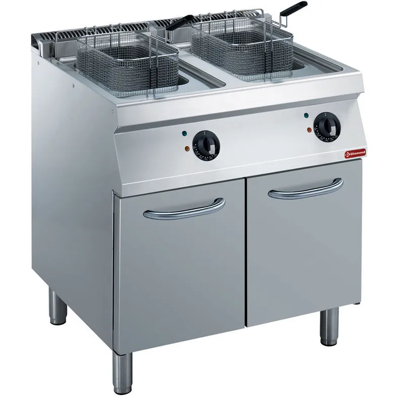 Elektrische friteuse 2x14L - Gesloten kast - 17.4kW/230V Nu Kopen