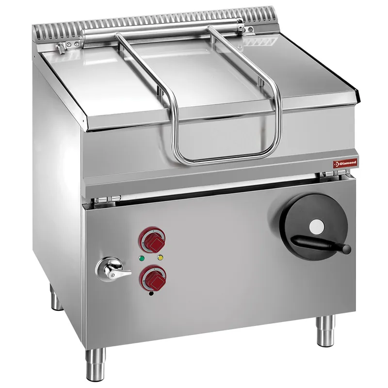 Nieuw Elektrische kipbare braadpan, 60 liter R.V.S. - 800x700x(h)850/920mm