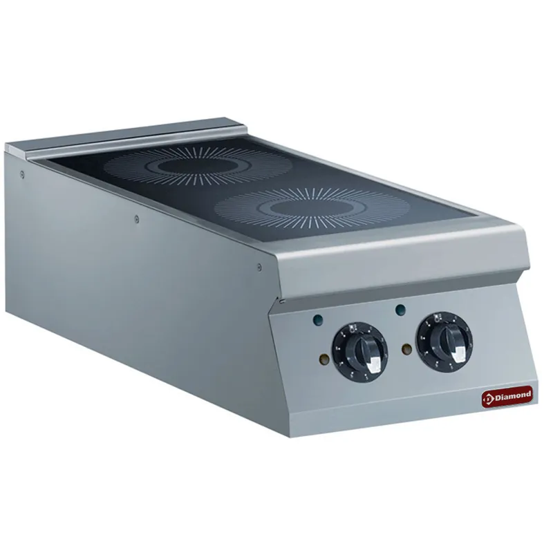 Inductie kookplaat met 2 kookzones - 2x5kW/230V Actieprijs