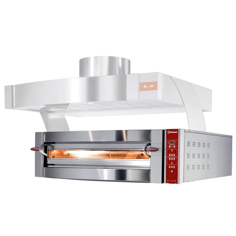 Pizzaoven 1 kamer - 6 pizza's Ø350mm - 400V Seizoensaanbieding