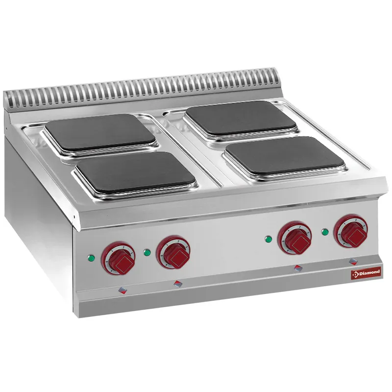 Speciale Aanbieding Elektrische kookplaat 4 vierkante platen -Top- - 700x700x(h)250/320mm