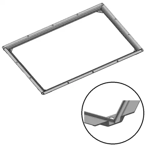 Beperkte Voorraad Mareno 700 Drop-in installatie frame werkblad 40cm units
