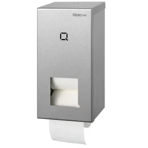 Toiletrolhouder Qbic-line RVS - Geschikt voor doprollen Seizoensaanbieding