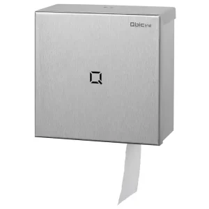 Jumboroldispenser toiletpapier mini - RVS Uitverkoop
