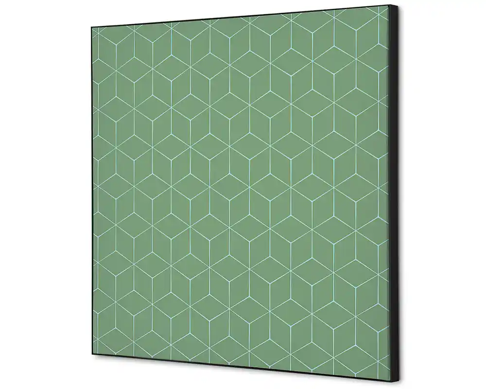 Superprijs Wanddecoratie hexagon groen - 400x400mm