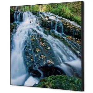 Aanbieding Wanddecoratie waterbron bos - 400x400mm