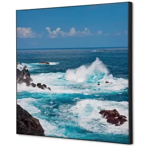 Koopje Wanddecoratie zee en golven - 400x400mm
