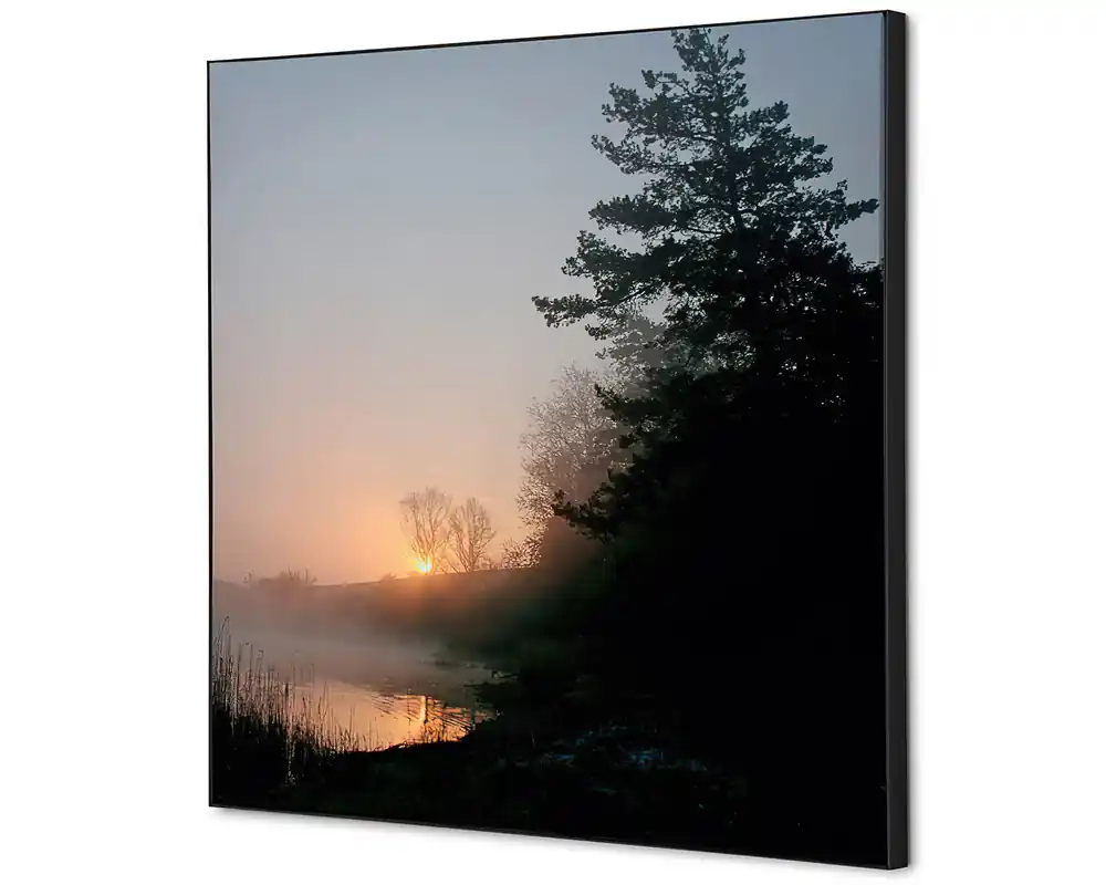 Populair Wanddecoratie zonsopgang bos - 400x400mm