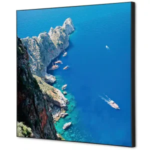 Shop Nu Wanddecoratie zee en rotsen - 400x400mm