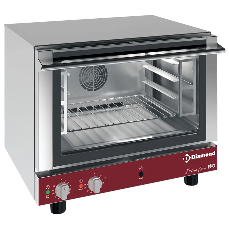 Seizoensaanbieding Elektrische convectieoven 4x 460x340 mm + manuele bevochtiger