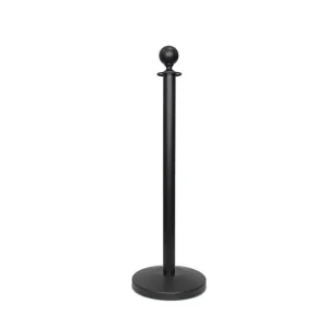 Roestvrijstaal Afzetpaal - 100cm - Zwart Alleen Vandaag