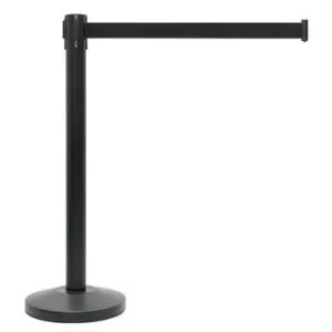 Afzetpaal Zwart - 9kg - Band 200cm Zwart Laatste Kans