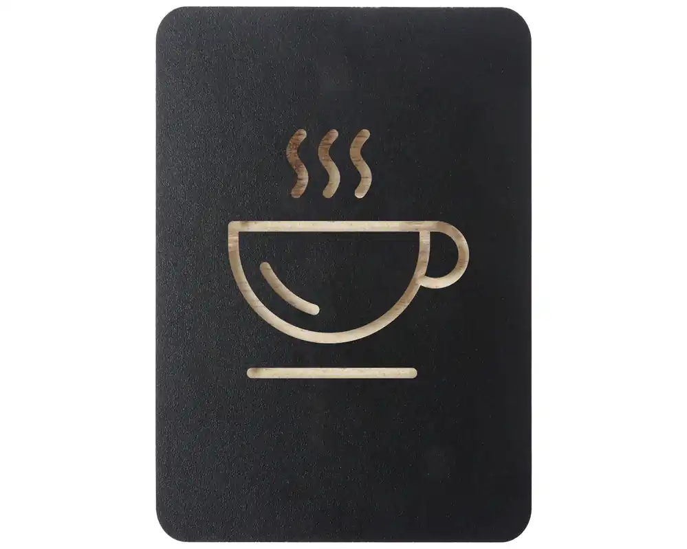 Shop Nu Pictogrambord koffie zwart