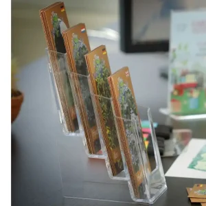 Folderbakje 4x 1/3A4 Tijdelijk Beschikbaar