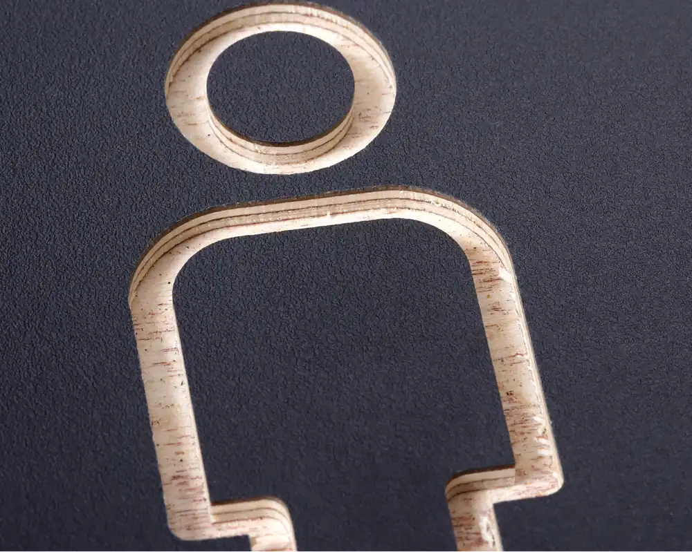 Veilige Betaling Pictogrambord man zwart