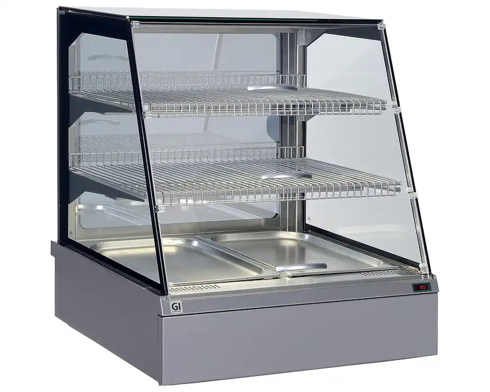 Nieuw Zelfbedienings warmhoudvitrine 2x GN1/1 - 746x717x(h)845mm