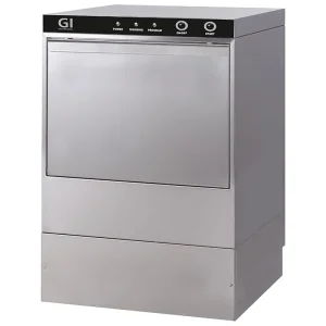 Elektronische vaatwasser - 400V - 50x50cm - met afvoerpomp en zeepdispenser Bestel Nu
