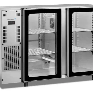 Flessenkoeling 2 glasdeuren Marecos - RVS - 1455x565x(h)890mm Beste Prijs