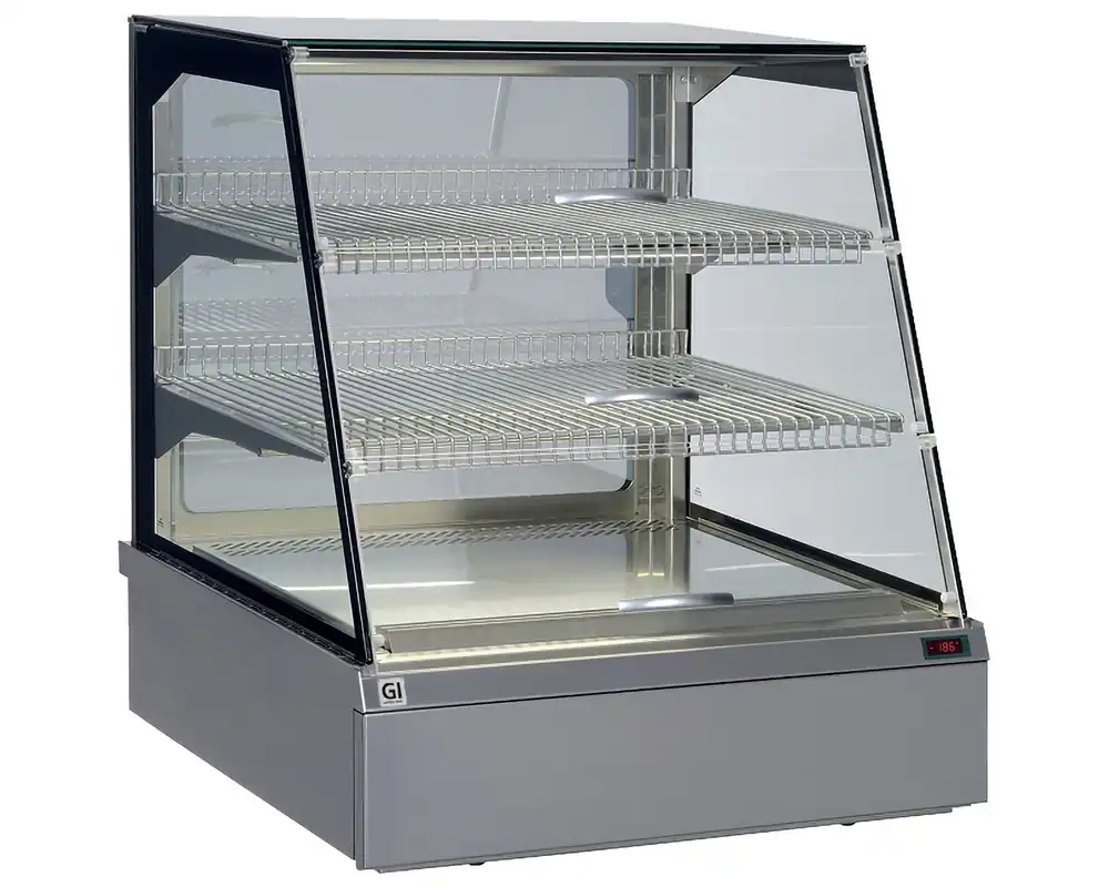Aanbieding Zelfbedienings koelvitrine 2x GN1/1 - 746x717x(h)845mm