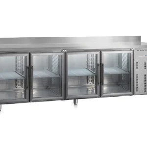 Marecos Softline koelwerkbank - 4 glasdeuren - 2500x700x(h)850mm Lage Kosten