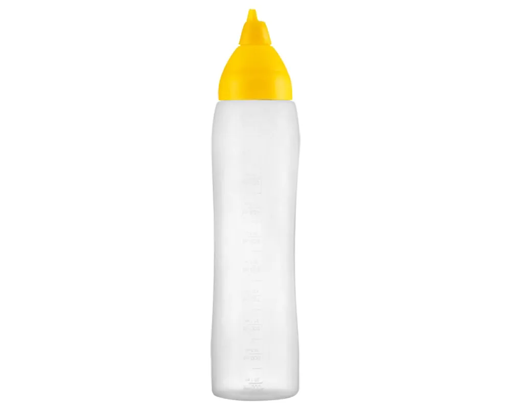 Rechtstreeks Van De Fabrikant Doseer knijpfles 100cl - Gele dop