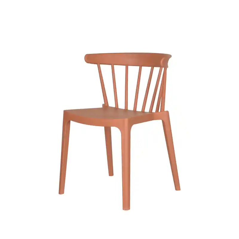 Windson stapelstoel terracotta Aanbieding