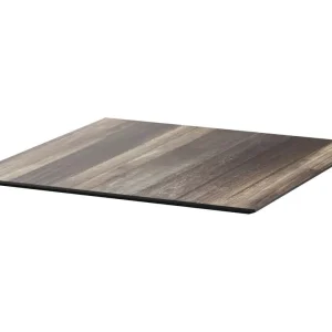 Exclusieve Aanbieding Tafelblad HPL Tropical Wood 70x70cm