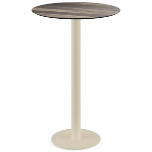 Urban statafel zand frame + Tropical Wood HPL tafelblad Ø70cm Must-Have