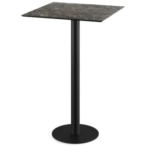 Finale Uitverkoop Urban statafel zwart frame + Galaxy Marble HPL tafelblad 70x70cm