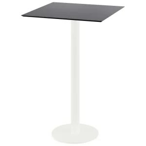 Favoriet Urban statafel wit frame + Zwart HPL tafelblad 70x70cm