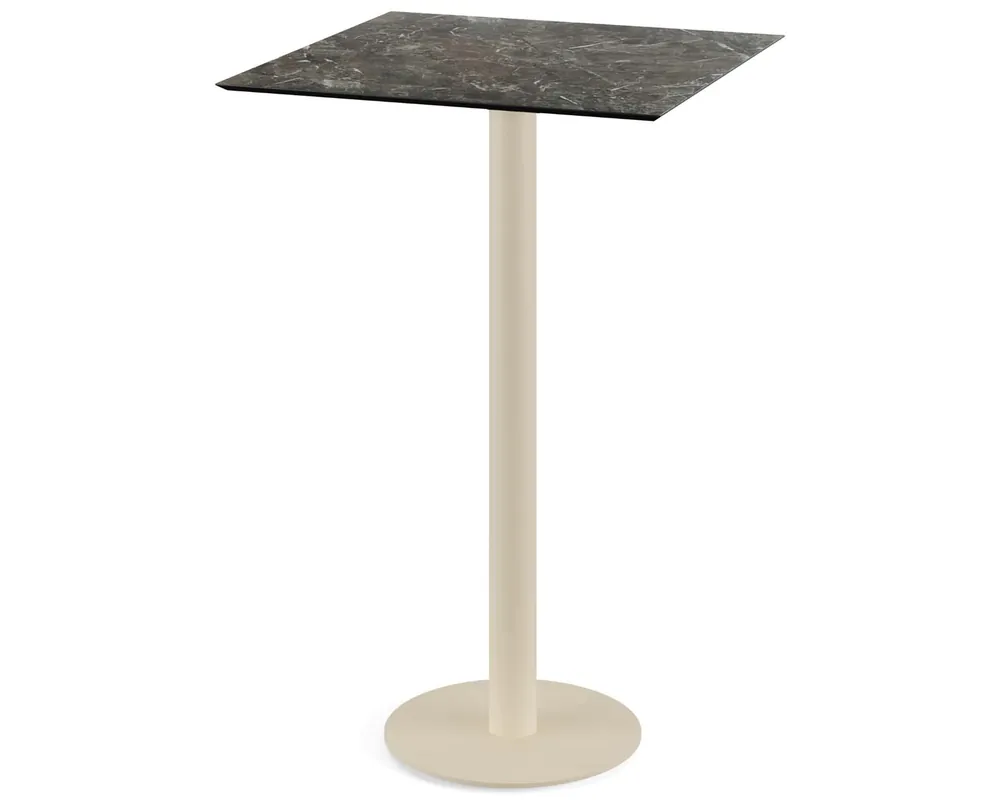Populair Urban statafel zand frame + Galaxy Marble HPL tafelblad 70x70cm