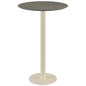 Urban statafel zand frame + Midnight Marble HPL tafelblad Ø70cm Goedkoop