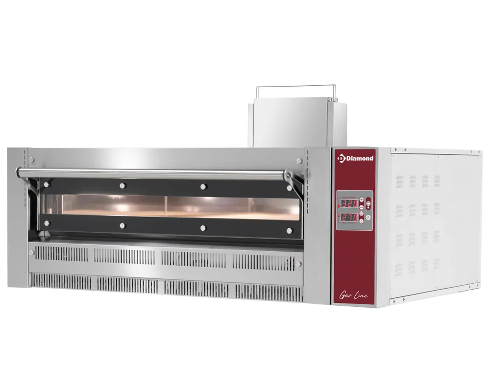 Populair Pizzaoven gas - 6 pizza's Ø350mm