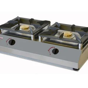Gasfornuis tafelmodel - 2 branders 5kW - 760x400x(h)200mm Populair