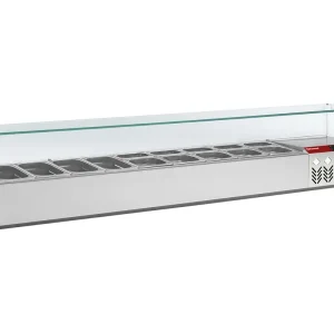 Beperkt Aanbod Opzetkoelvitrine 9x 1/4GN - 2020x384x(h)401mm