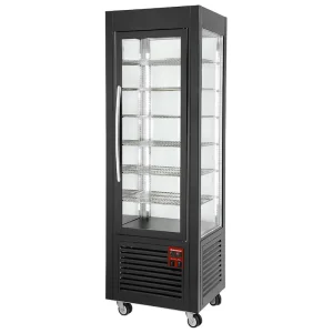 Vriesvitrine zwart 5 niveaus 360L Dagaanbieding