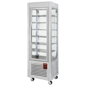 Vriesvitrine RVS 5 niveaus 360L Premium