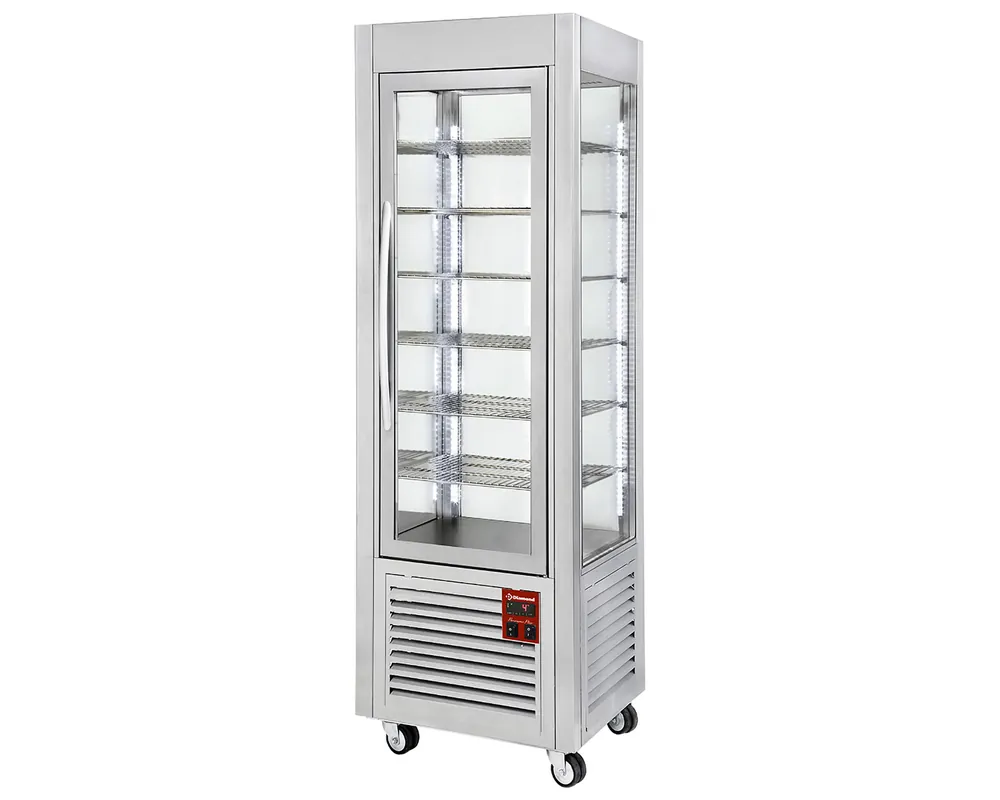 Vriesvitrine RVS 5 niveaus 360L Premium