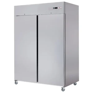 Gratis Retour Koelkast geventileerd 1200 liter 2 deuren GN2/1, op wielen, 2 met remmen - 1400x823x(h)2045mm
