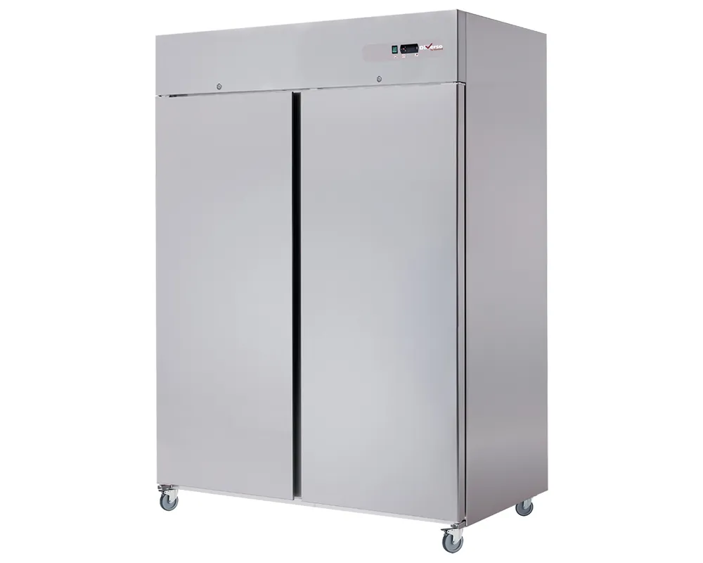 Gratis Retour Koelkast geventileerd 1200 liter 2 deuren GN2/1, op wielen, 2 met remmen - 1400x823x(h)2045mm