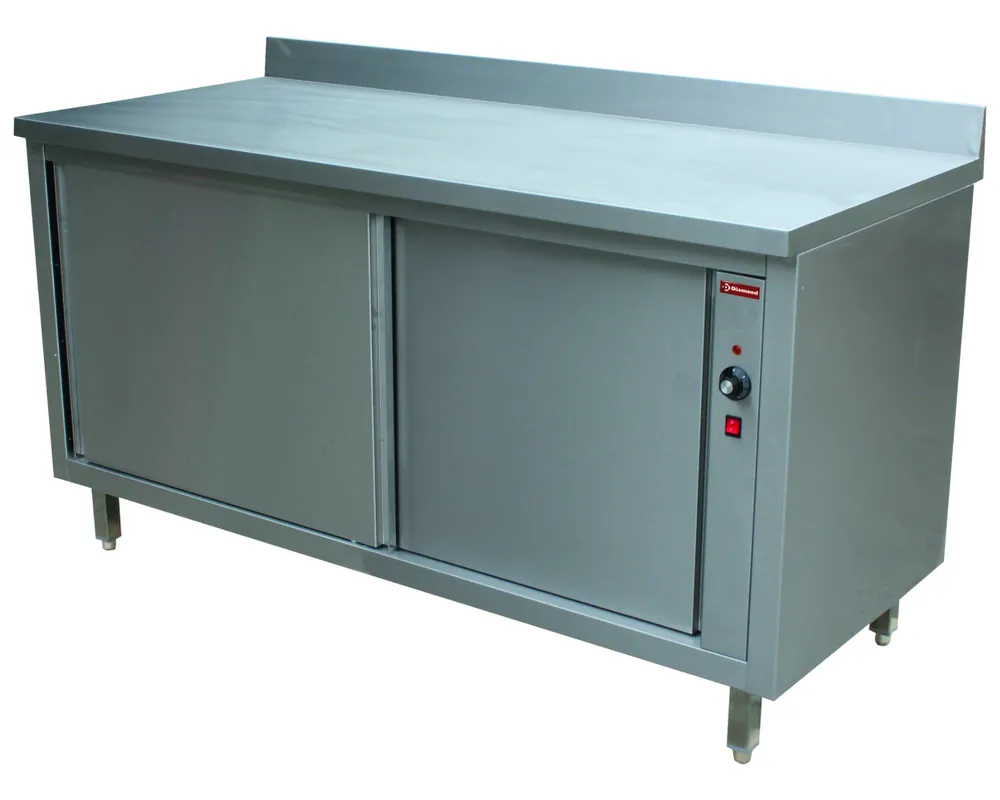 Goedkoop Warmkast met 2 schuifdeuren, muraal - 1400x700x(h)880/900(+100)mm