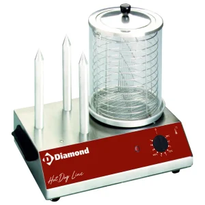 Hot-Dog / worstwarmer met glazen container - 440x300x(h)400mm Goedkoop