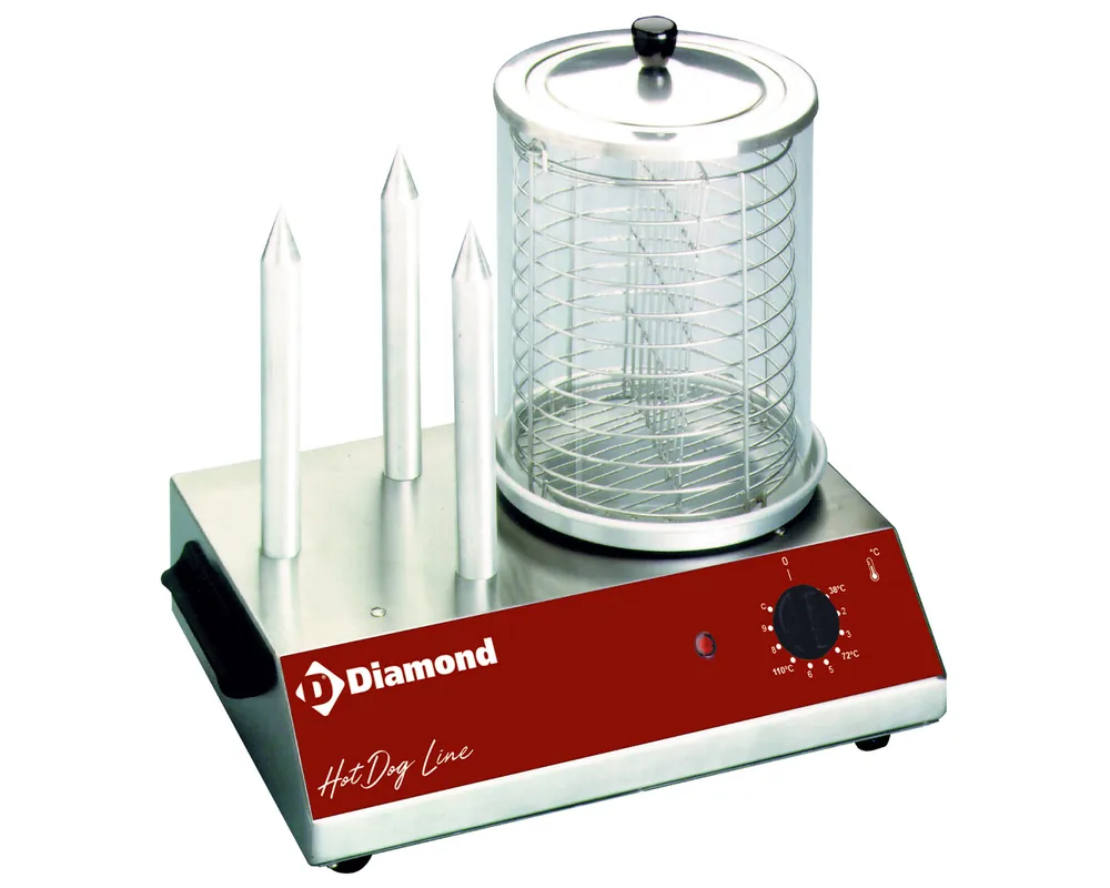 Hot-Dog / worstwarmer met glazen container - 440x300x(h)400mm Goedkoop