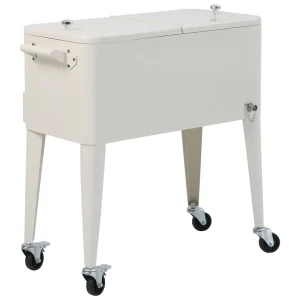 Betaalbaar Icy koelbox - Met wieltjes - Beige