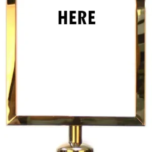 Nu Kopen Posterframe A4 staand - Messing - Geschikt voor afzetpaal met trekband